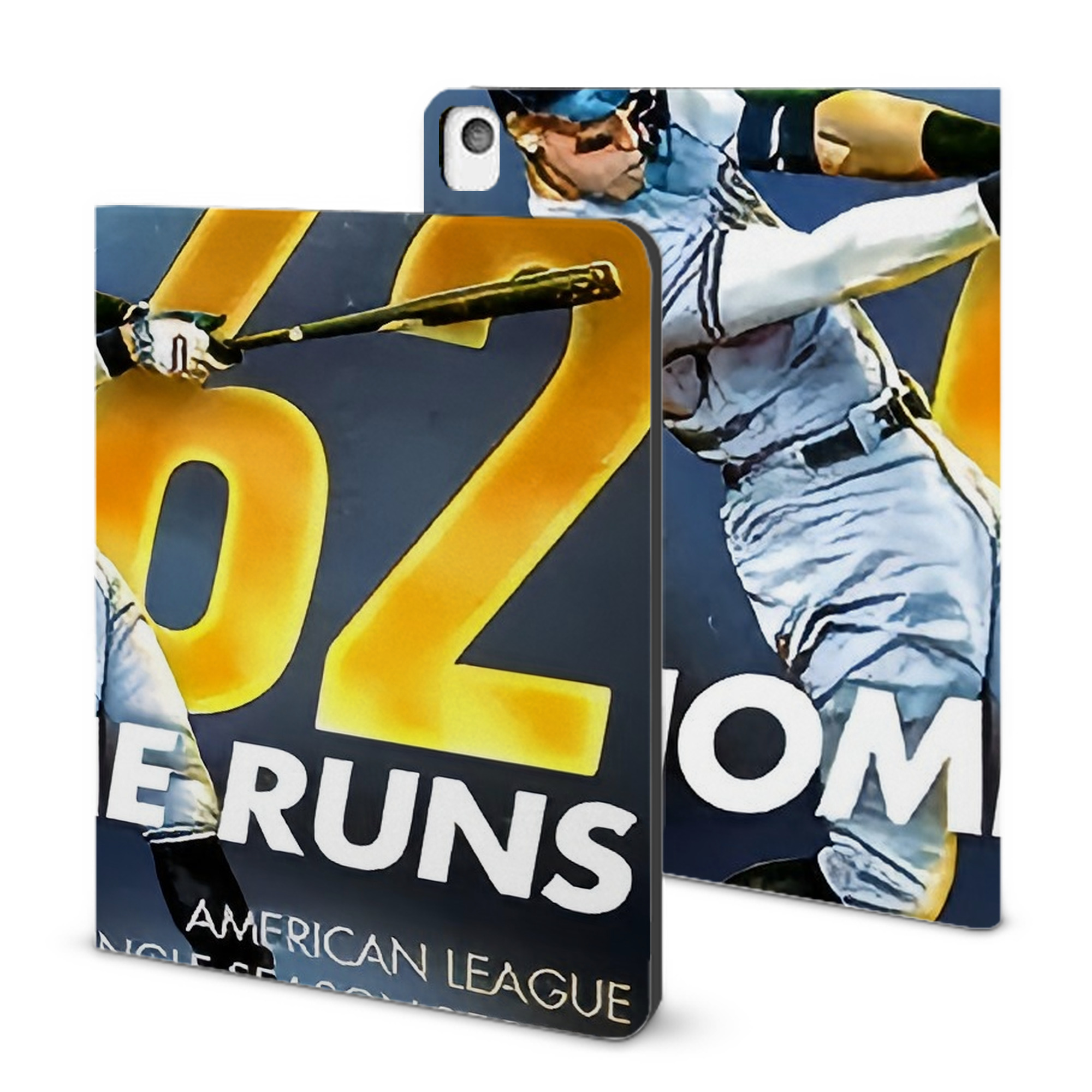 Aaron Judge 62nd Home Run Milestone IPad Book-Style Case With Pencil Slot – Slim PU & TPU Cover – Full Protection, Precise Fit, Water & Scratch Resistant